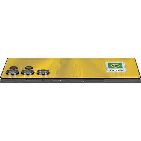 Brazil Soccer Flag Galaxy S25 Ultra Skin